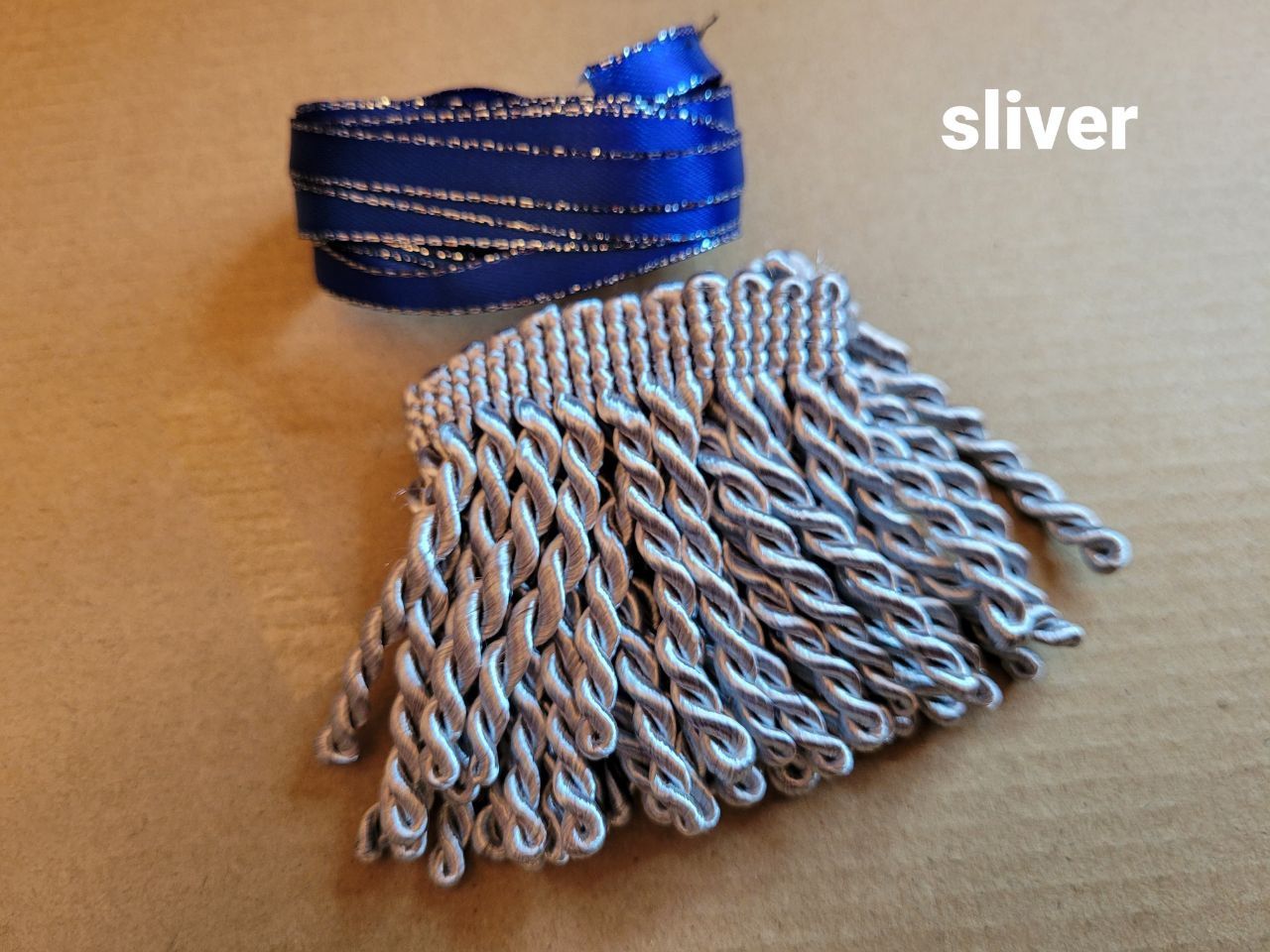 Gray bullion fringes (10yards)