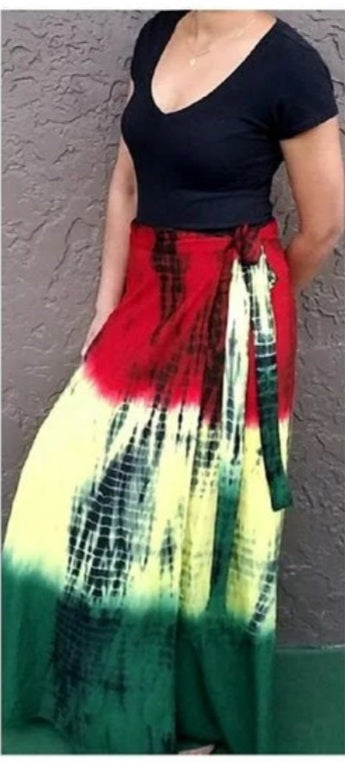 Rasta wrap skirt