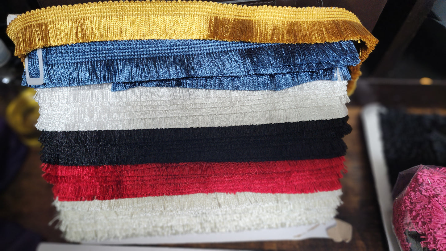 Brush fringes by the yard