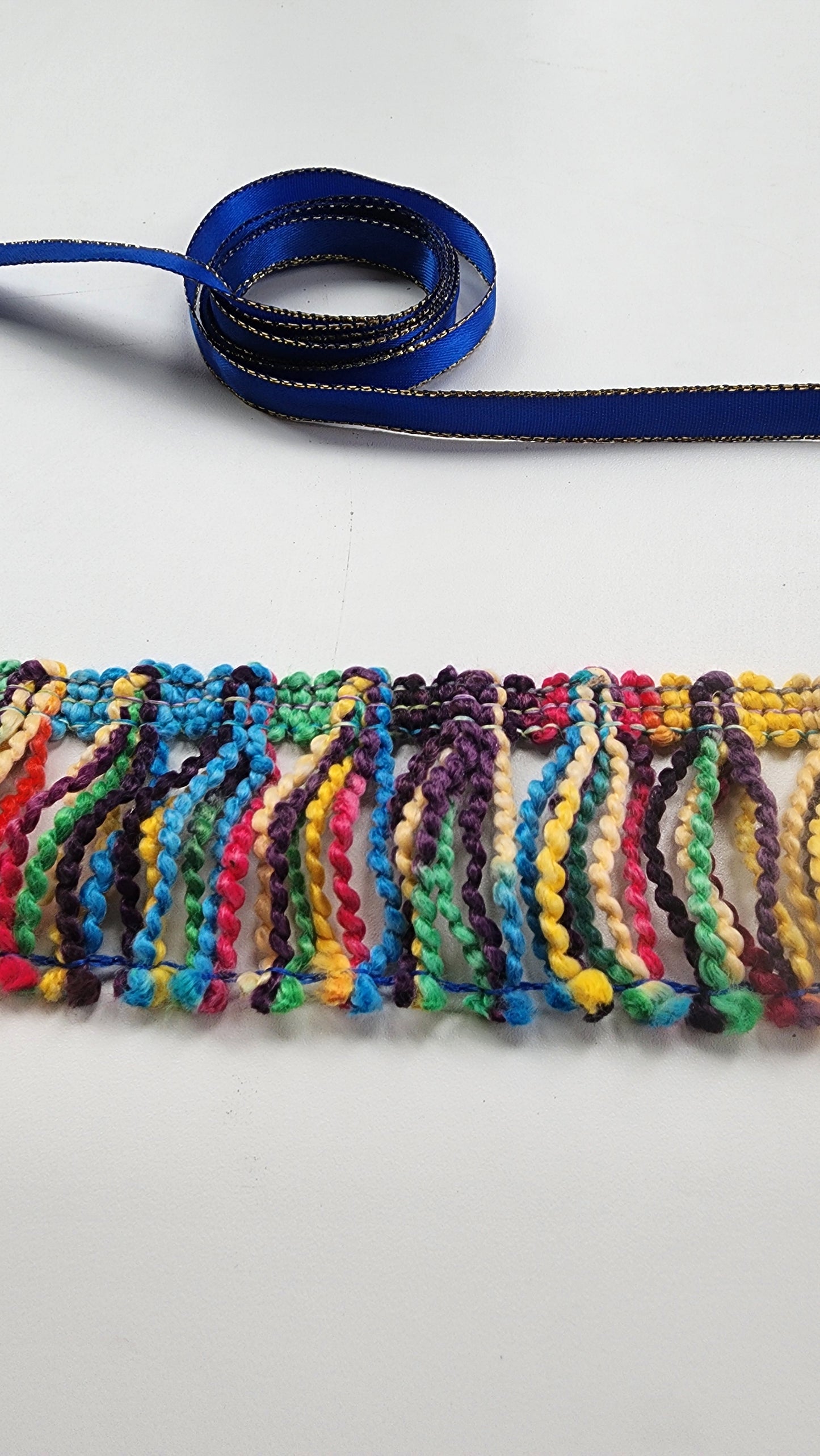 Multi color tassel fringe (by the yard)
