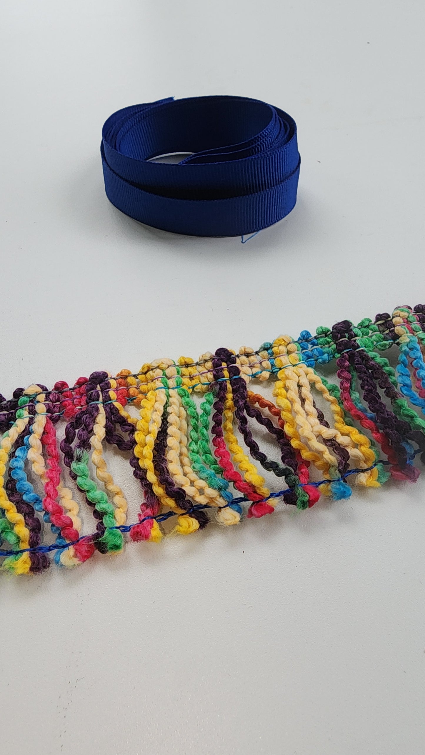 Multi color tassel fringe (by the yard)