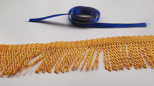 Small Bullion fringes 2" yellow gold