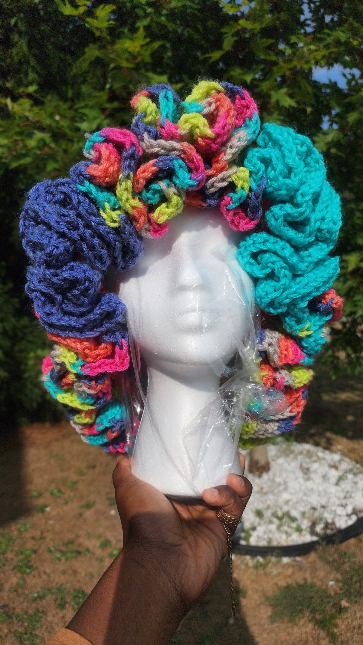 Candy lady comfortable womans hand made crochet ruffle hat