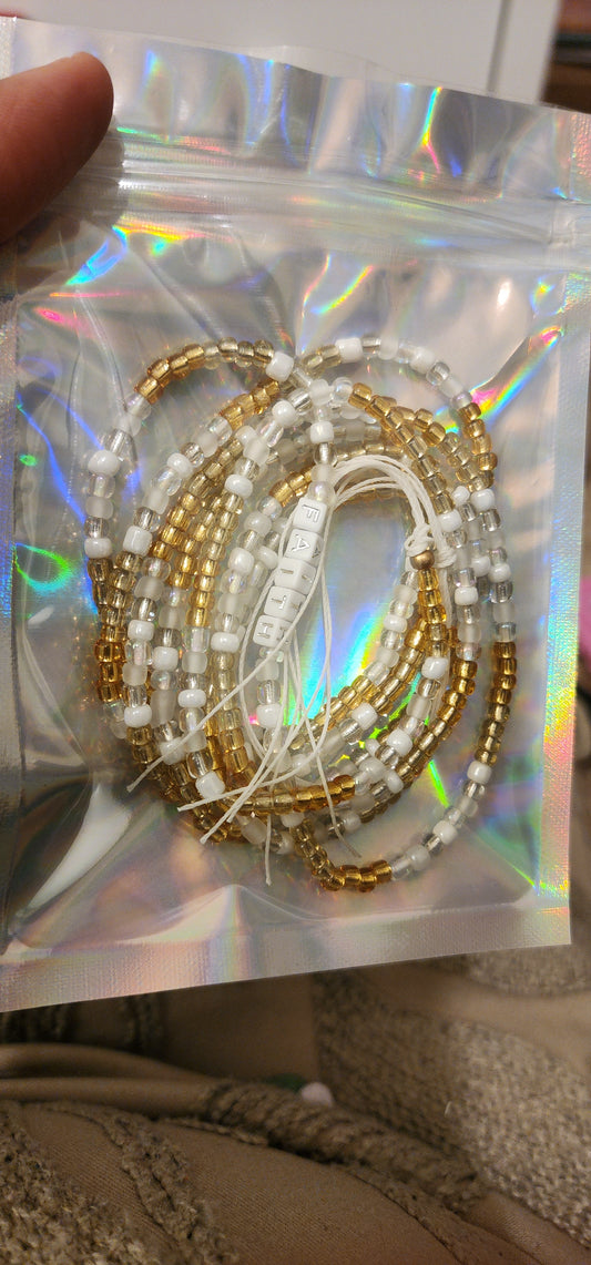 "FAITH" waistbeads