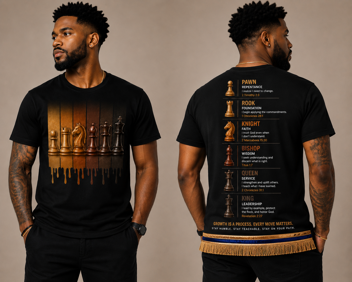 ♟️ Every King started as a Pawn. Every move matters. Every lesson counts. Shop the new Chess Master Shirt  👑🔥