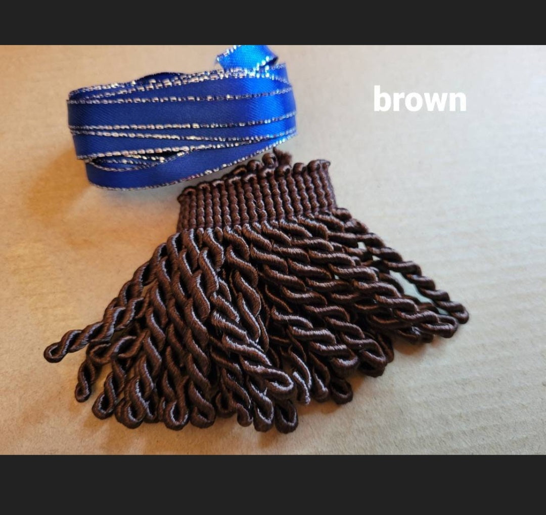 Bullion fringes 2.5". (5 yard per color)