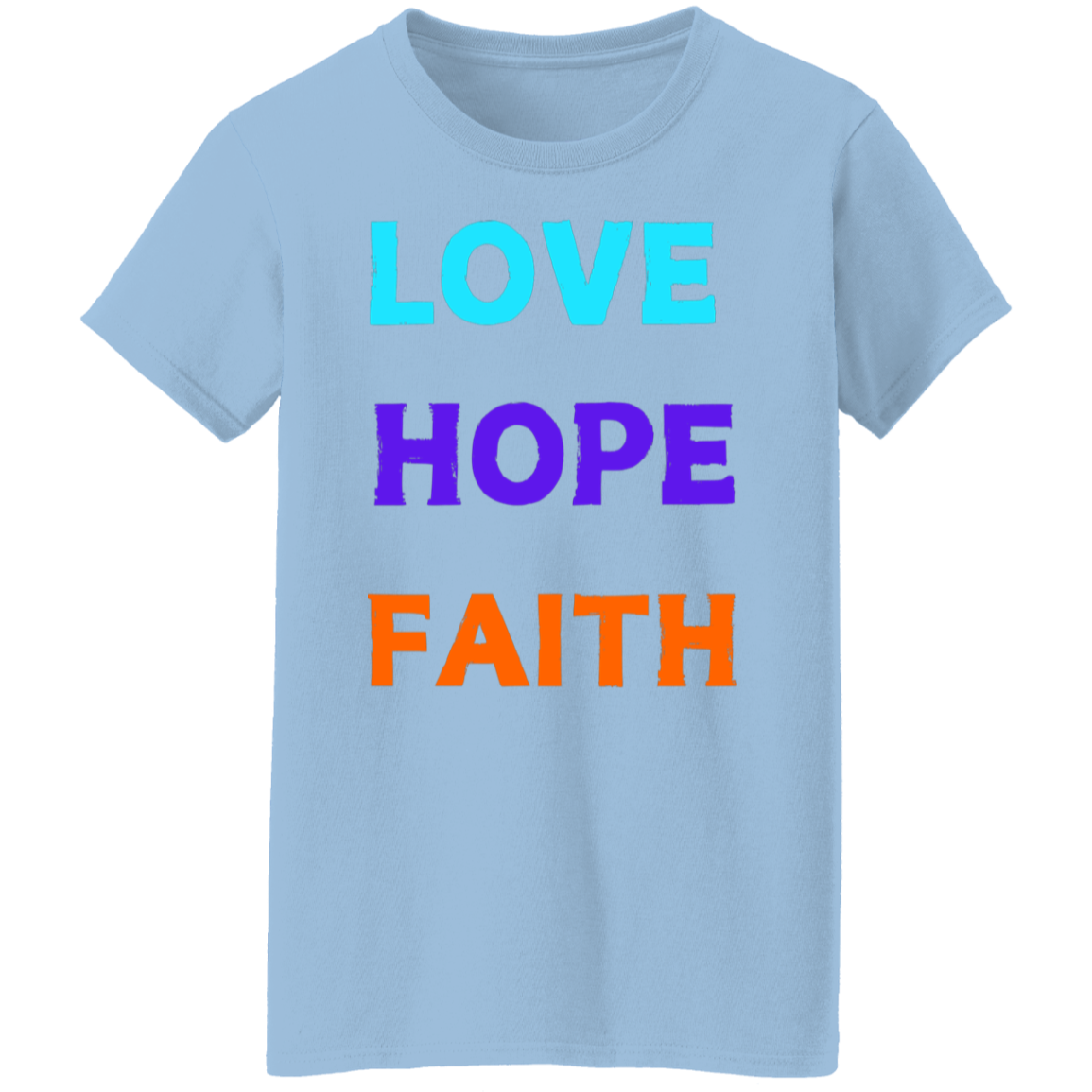 love, hope, faith womans shirt