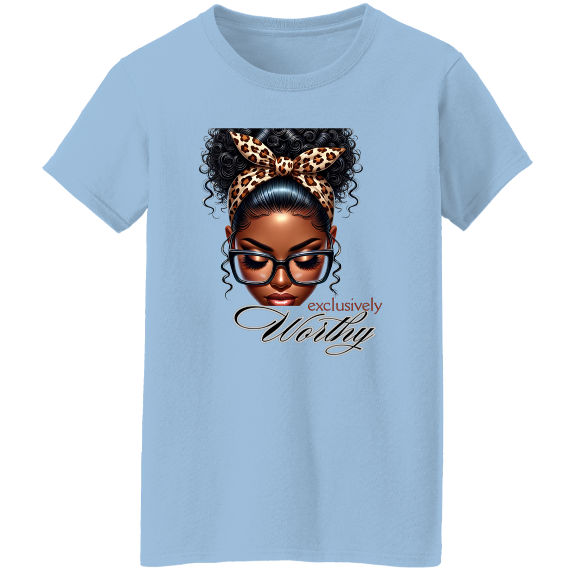 exclusively worthy woman's shirt