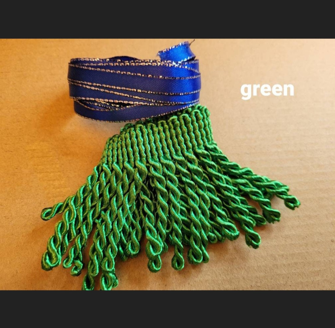 Bullion fringes 2.5". (5 yard per color)