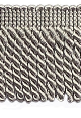 Gray bullion fringes
