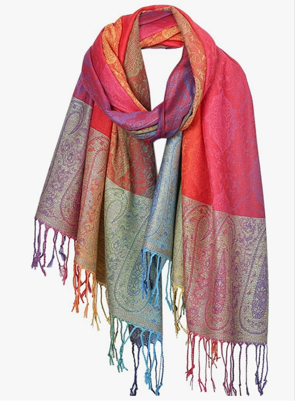 Multi color pashmina wrap