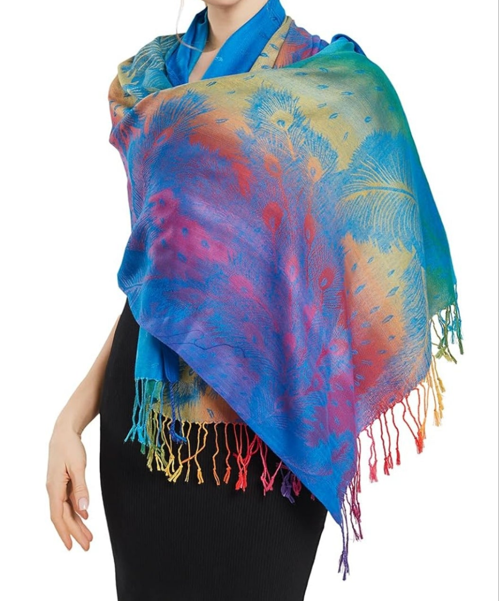 Multi color pashmina wrap