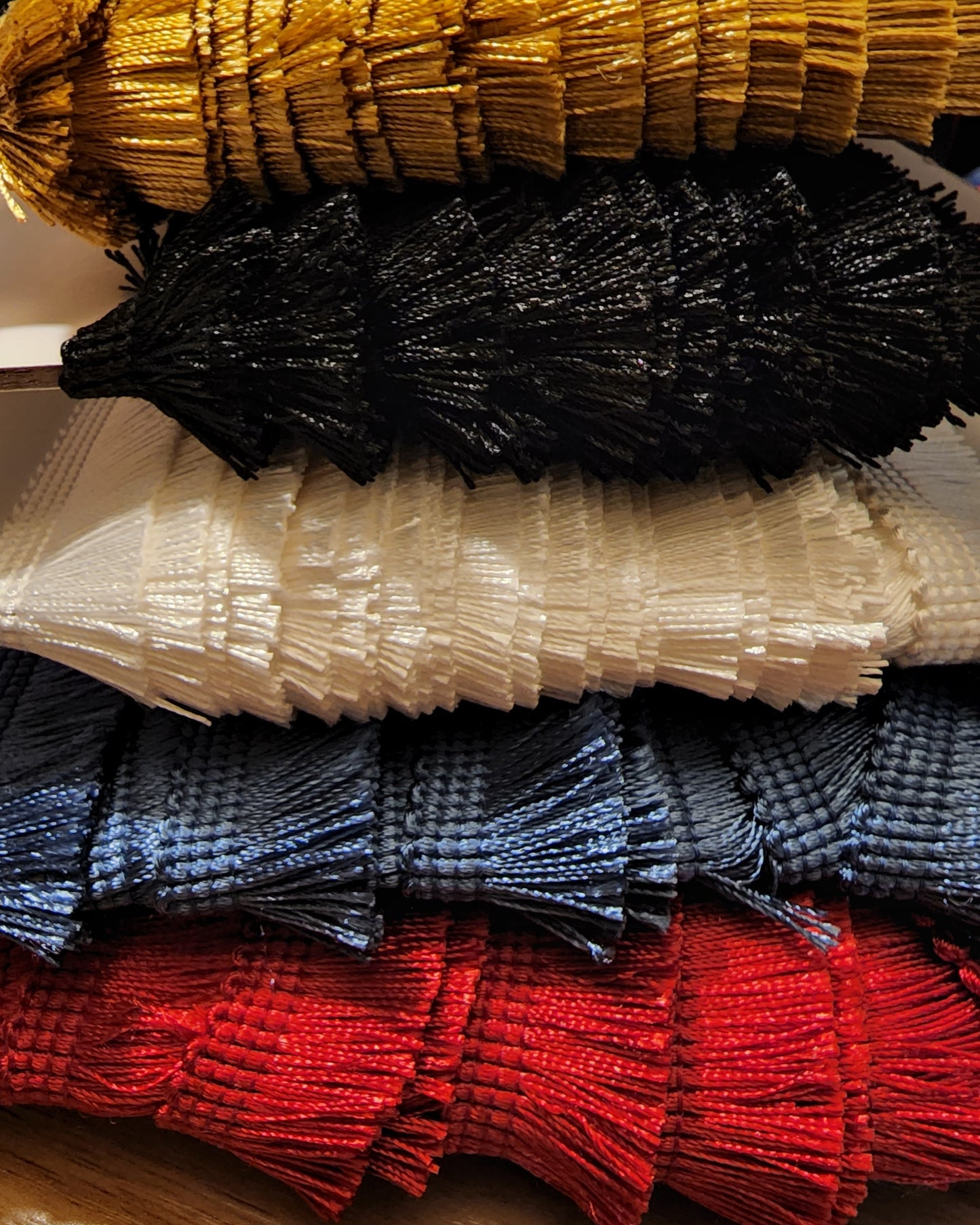 Brush fringes by the yard