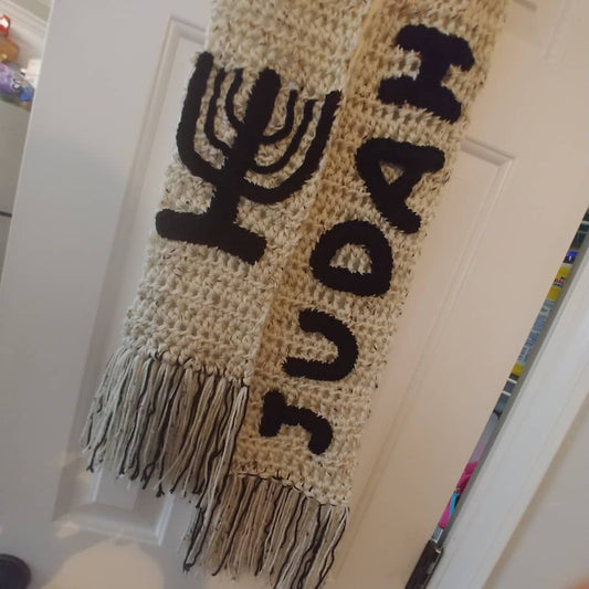 Judah and menorah 🕎 scarf