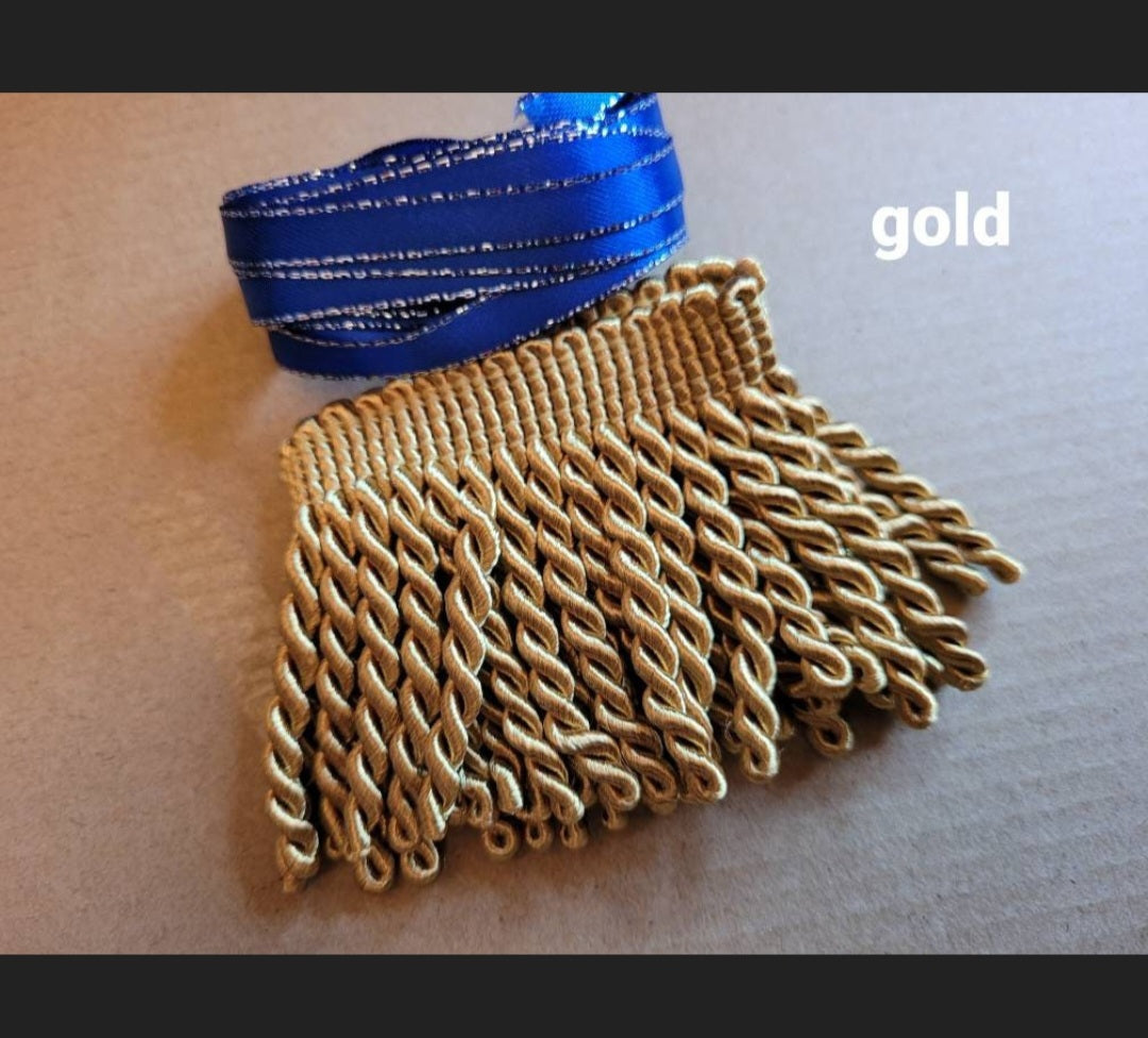 Bullion fringes 2.5". (5 yard per color)