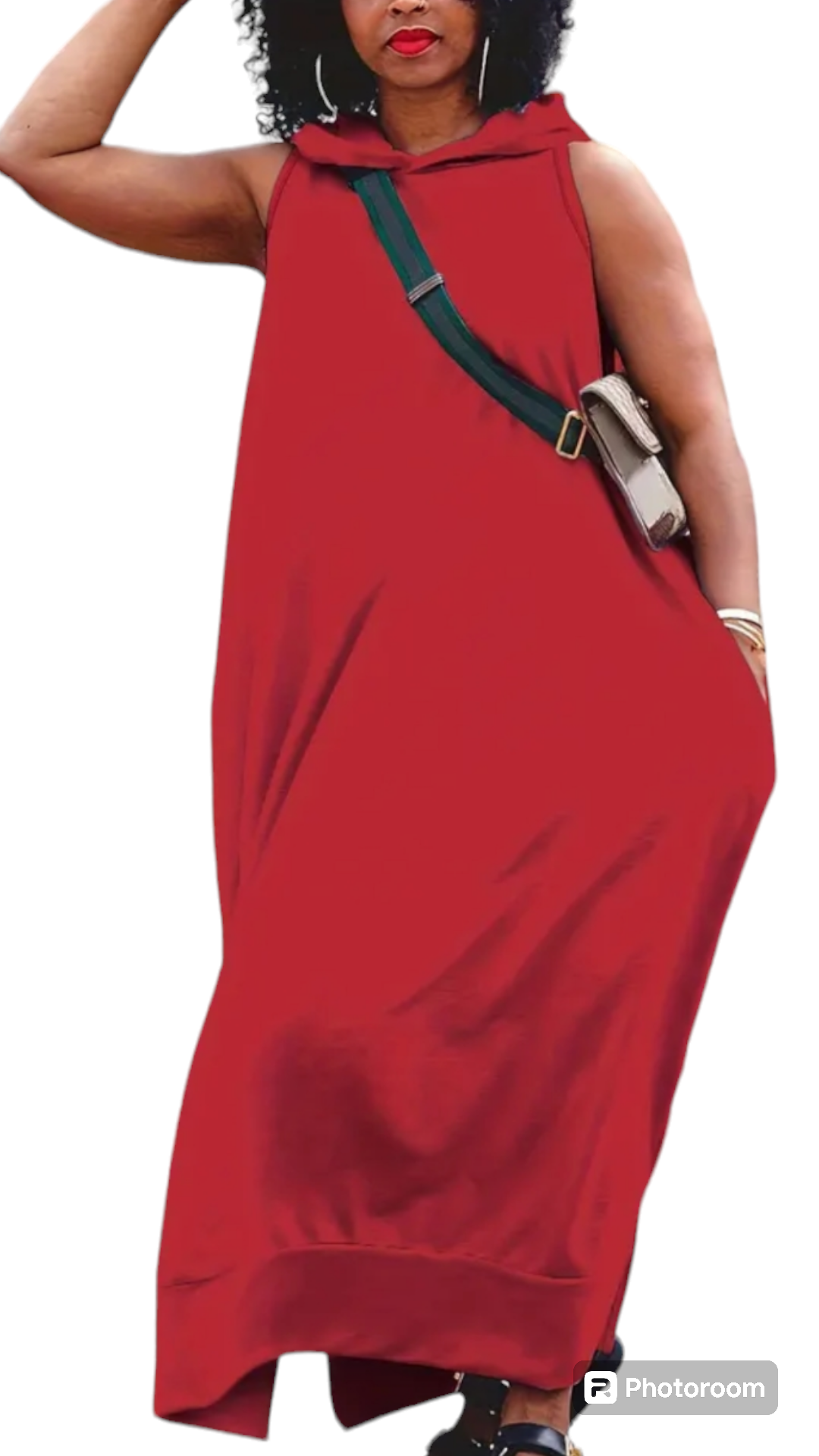 Pocketed Hoddie Dress