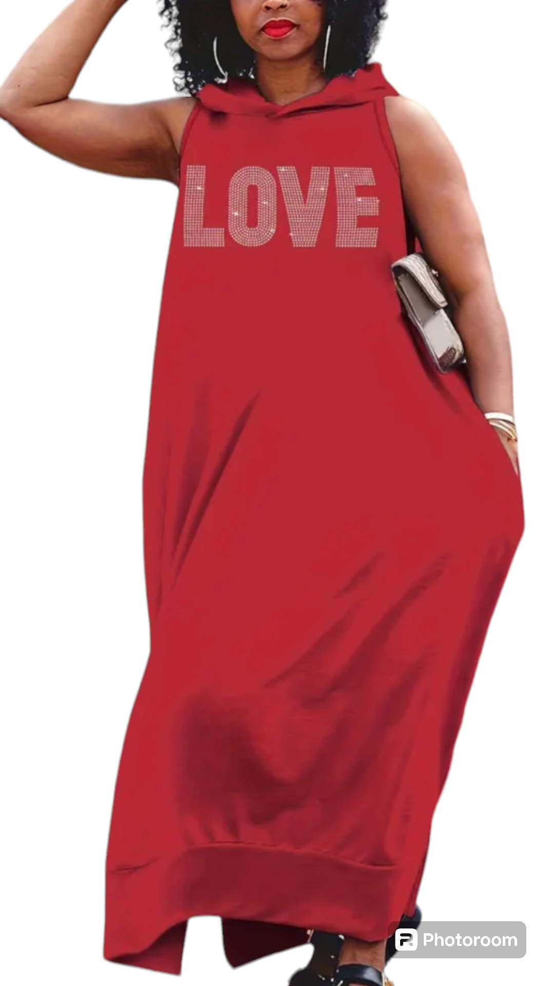 Pocketed Hoddie Dress