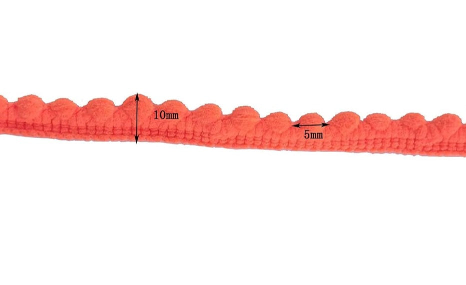 Mini ball fringe trim bundle