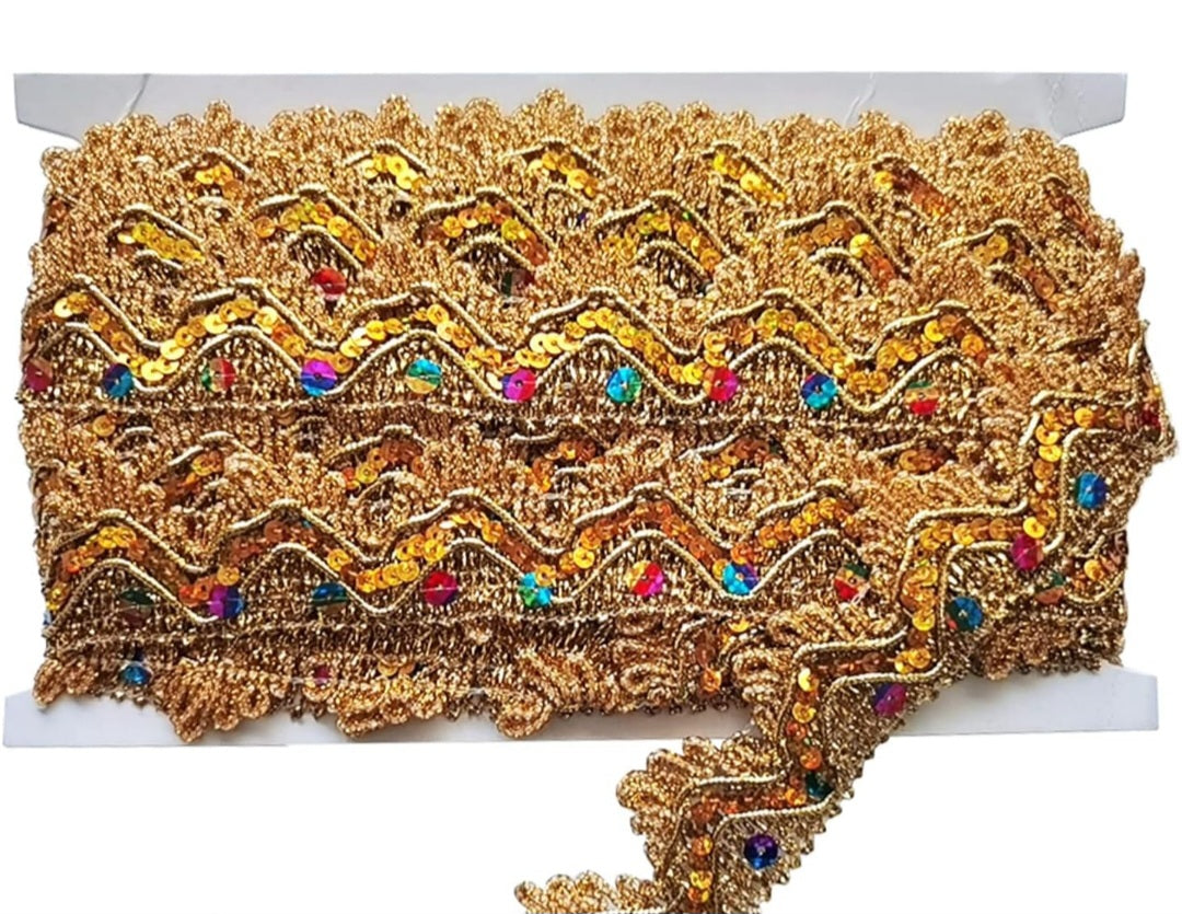 Multi color trim fringes ( by the yard)