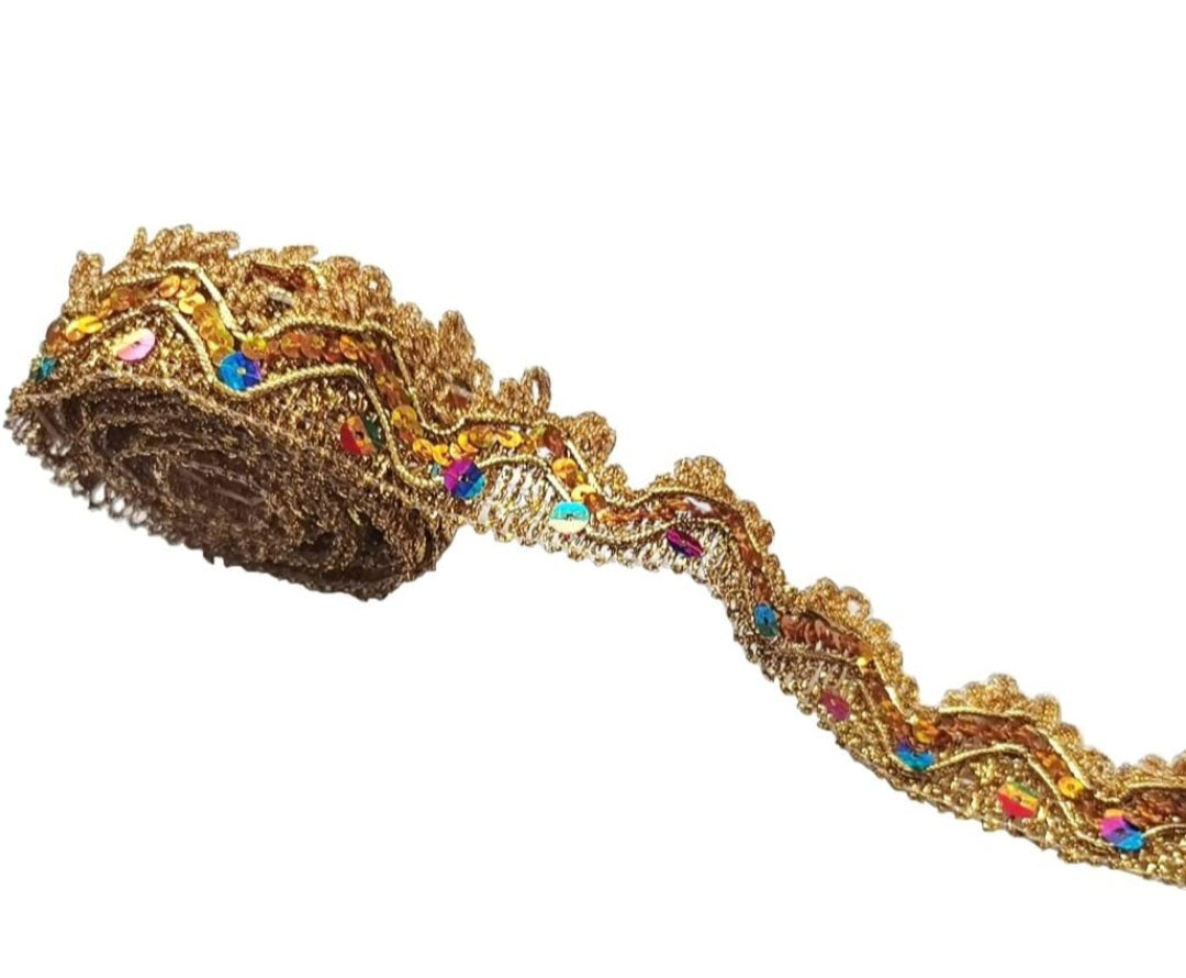 Multi color trim fringes ( by the yard)