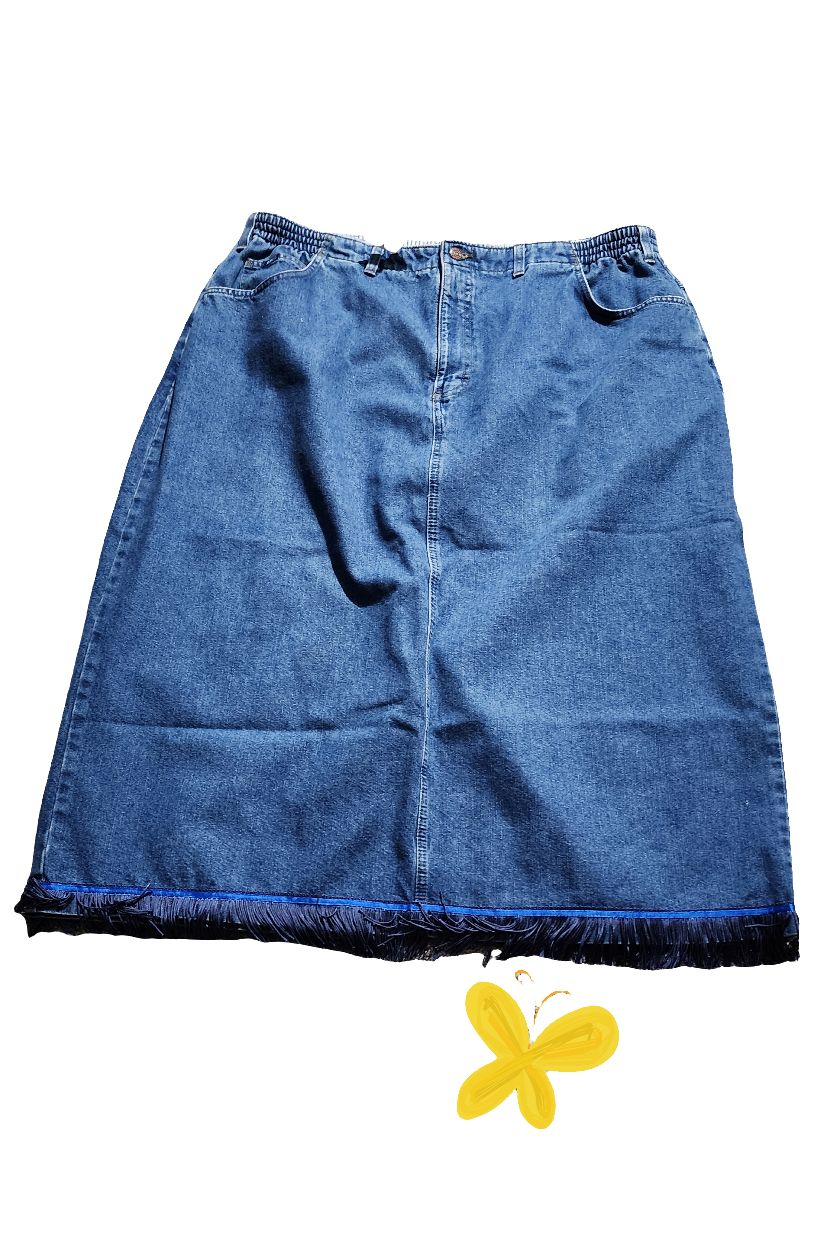 SIZE 24 DENIM JEANS SKIRT