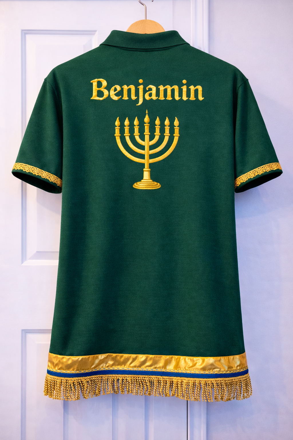 GREEN AND GOLD SHIRT (MENORAH)