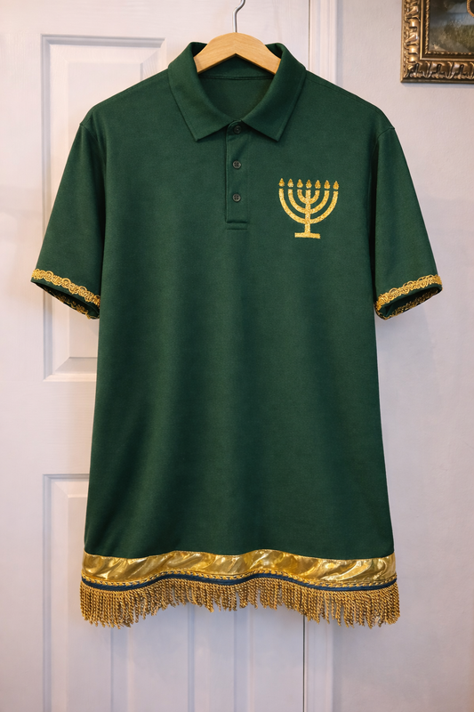 GREEN AND GOLD SHIRT (MENORAH)