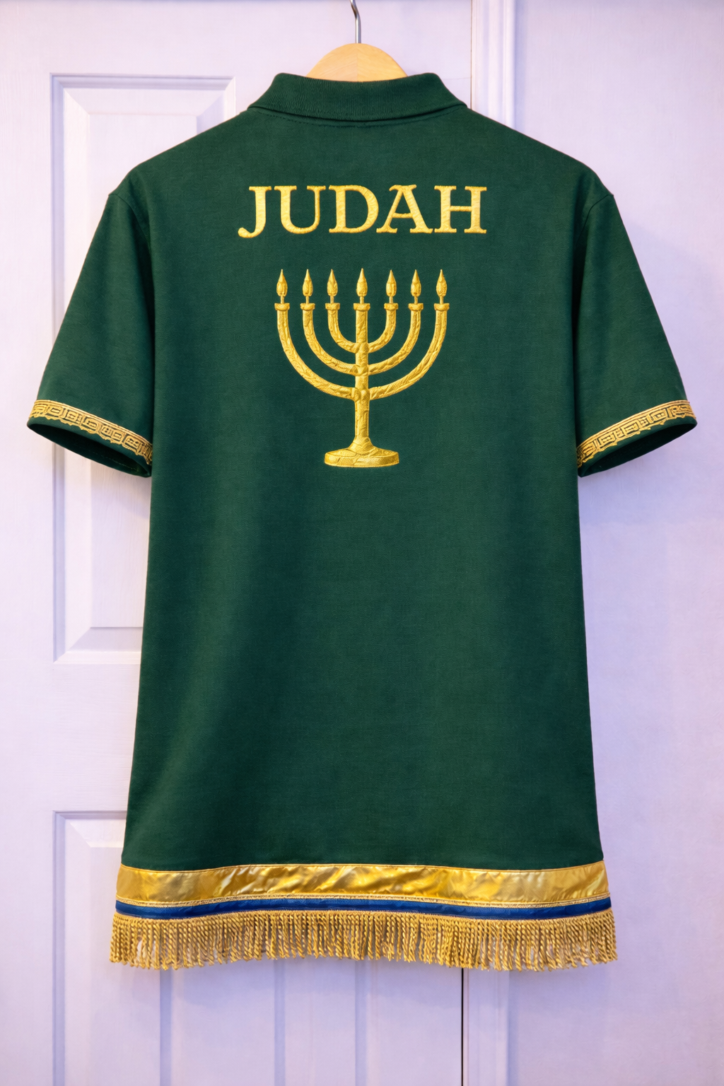 GREEN AND GOLD SHIRT (MENORAH)