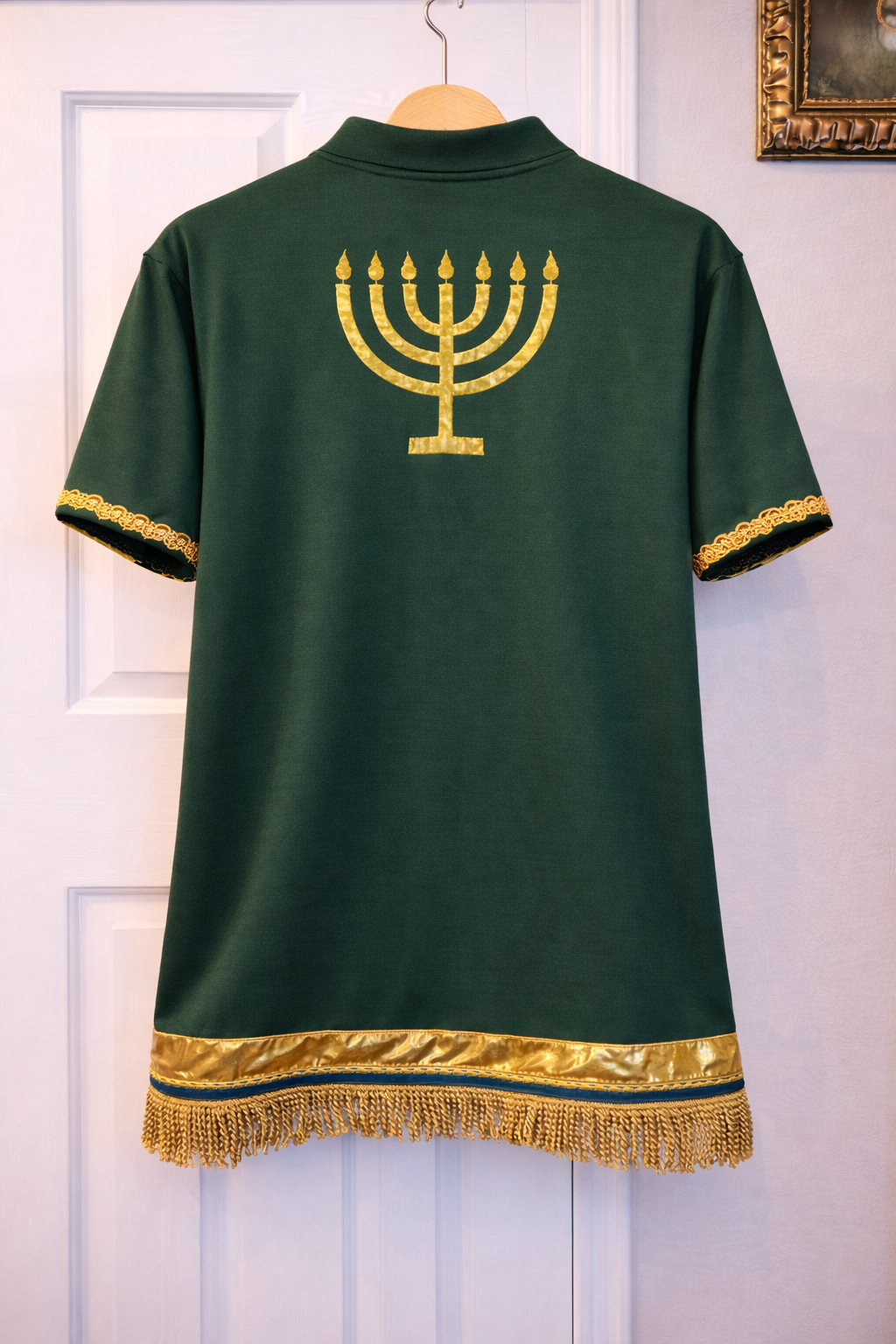 GREEN AND GOLD SHIRT (MENORAH)
