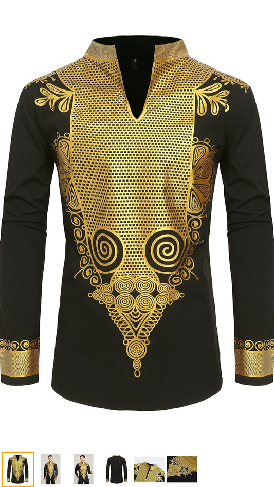 Blk mens garment top