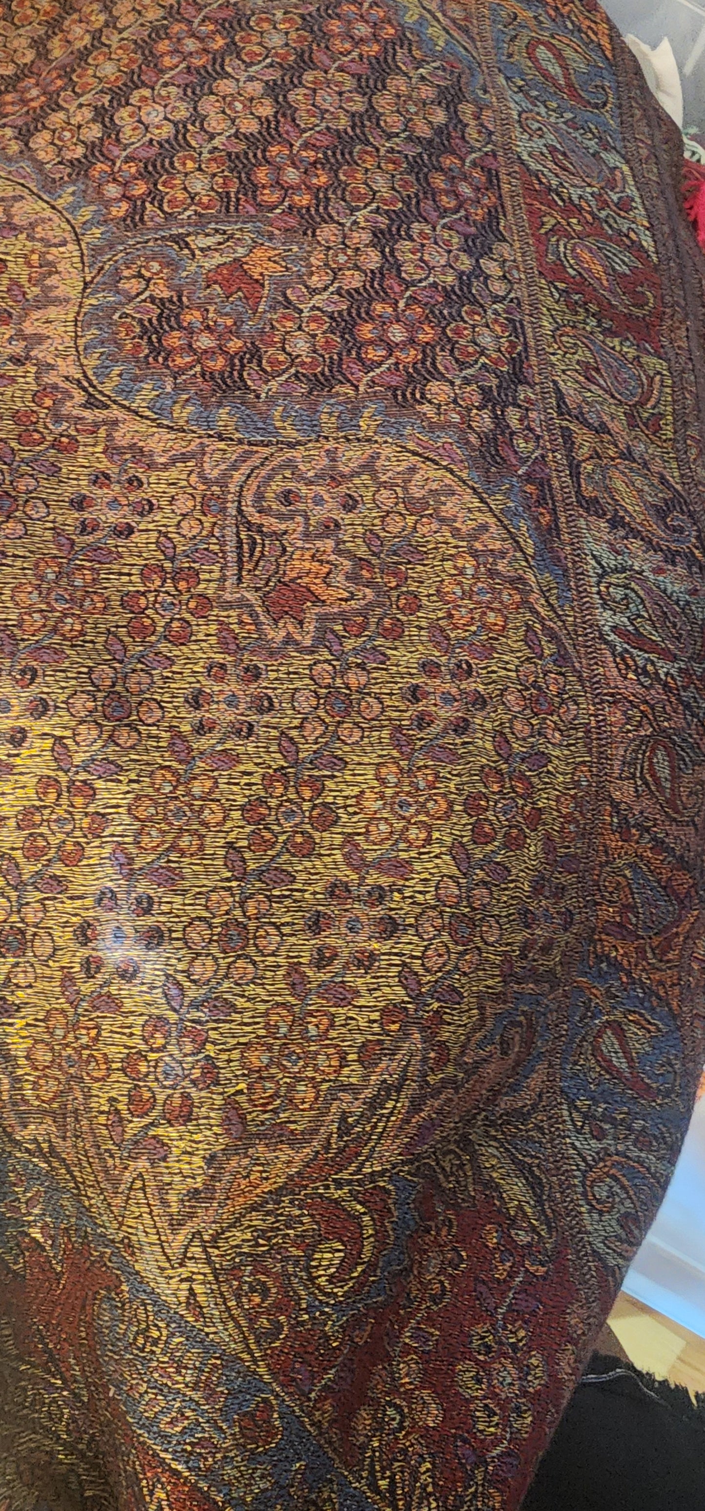 Metallic double sided shawls