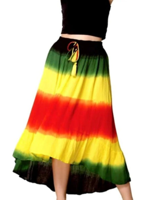 Caribbean girl drawstring skirt