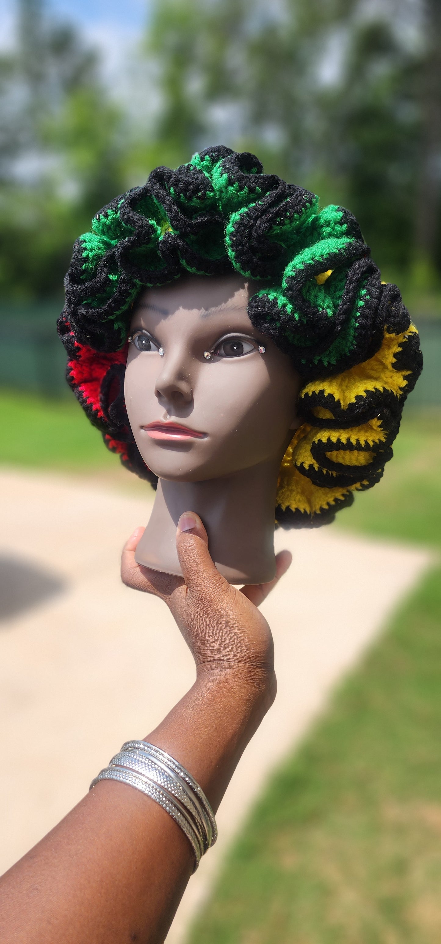 Rasta Ruffle Hat