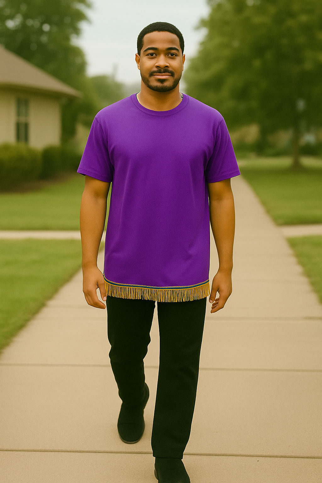 Mens single fringed  t-shirt collection