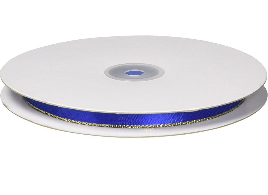 Royal blue ribbion with Sliver trim 1/4"