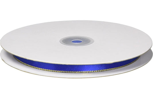 Royal blue ribbion with Sliver trim 1/4"