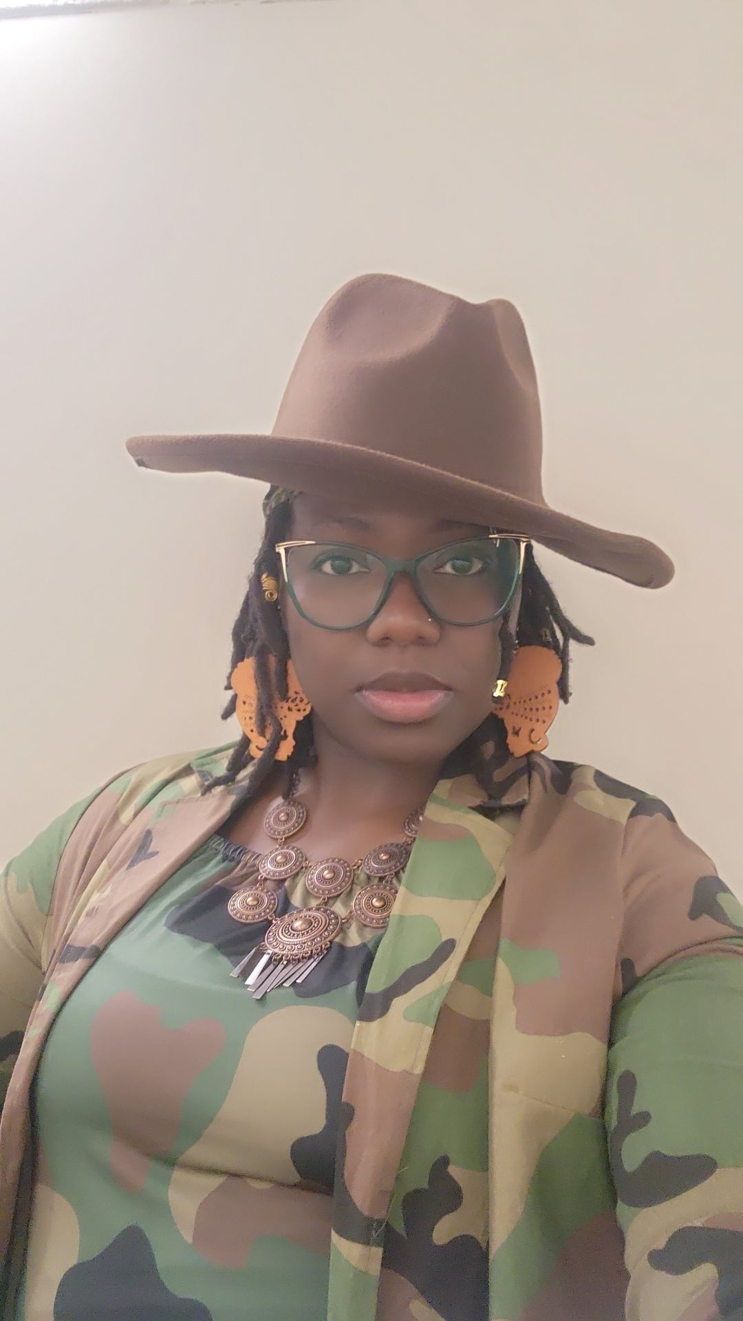 Camouflage 3 piece set (jacket, dress,headwrap)