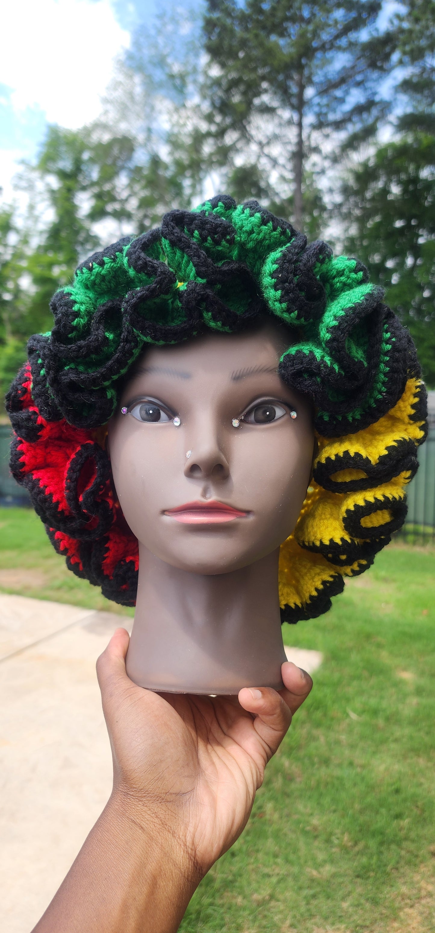 Rasta Ruffle Hat