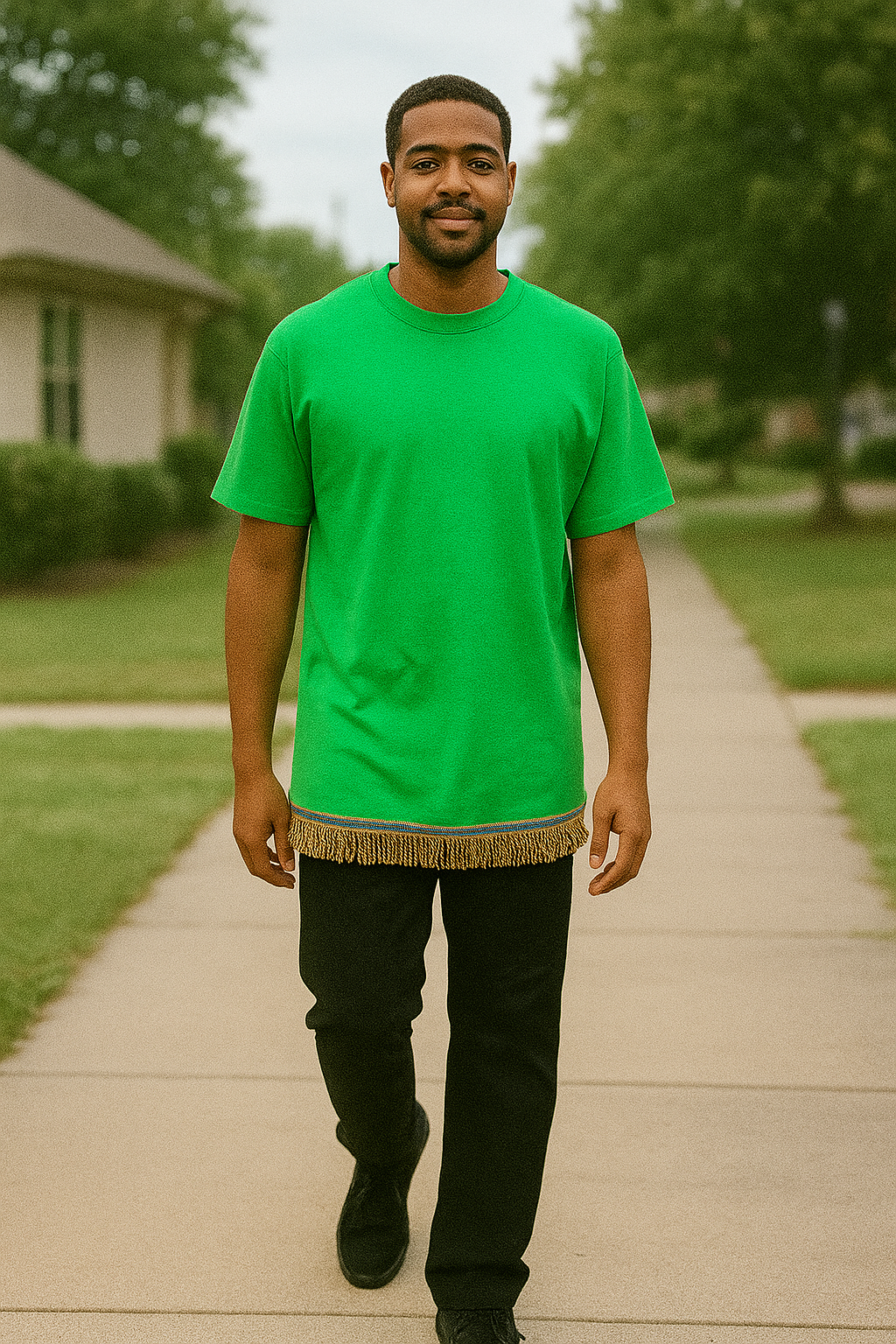 Mens single fringed  t-shirt collection