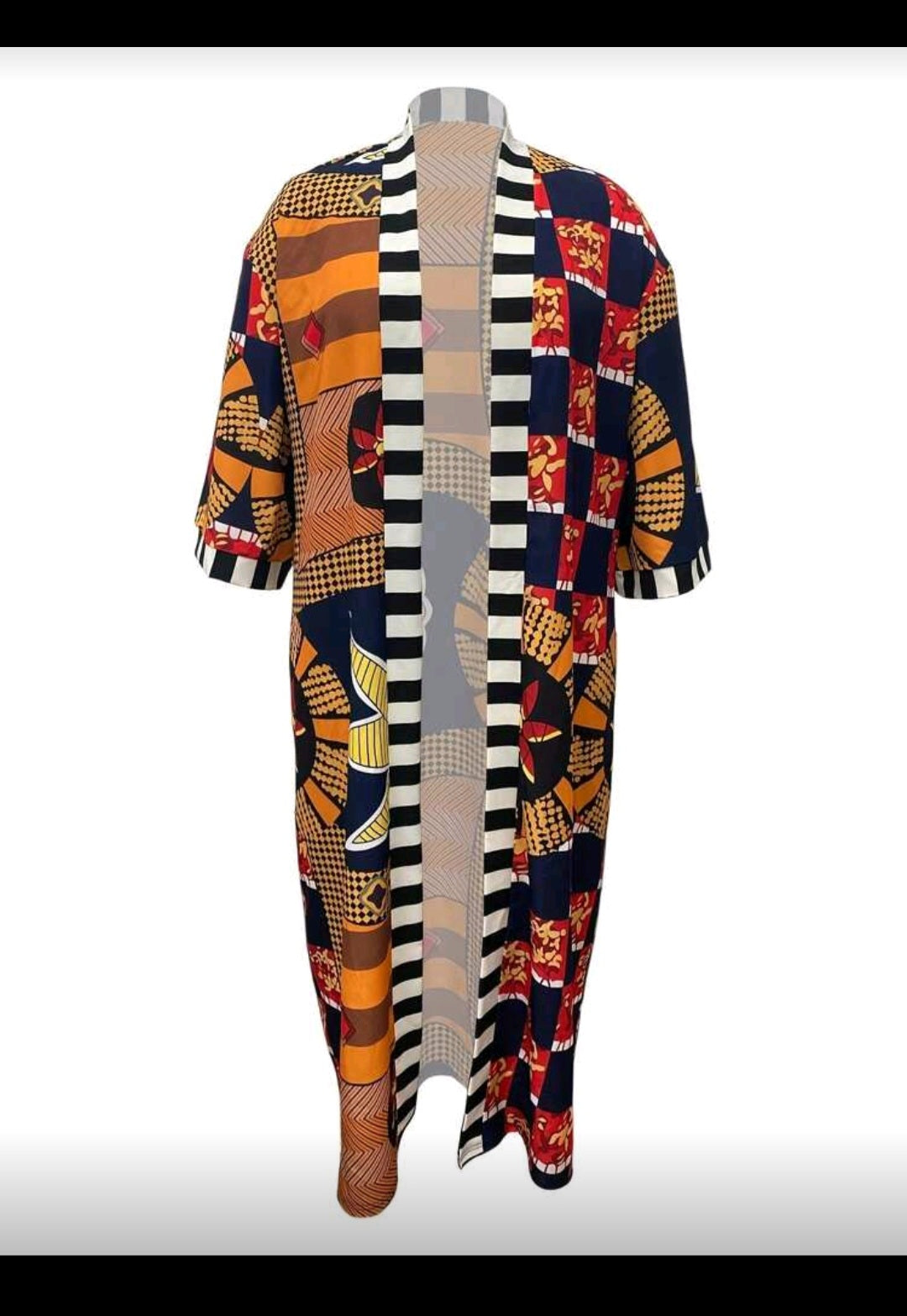 African Print Lightweight Lose Jacket
