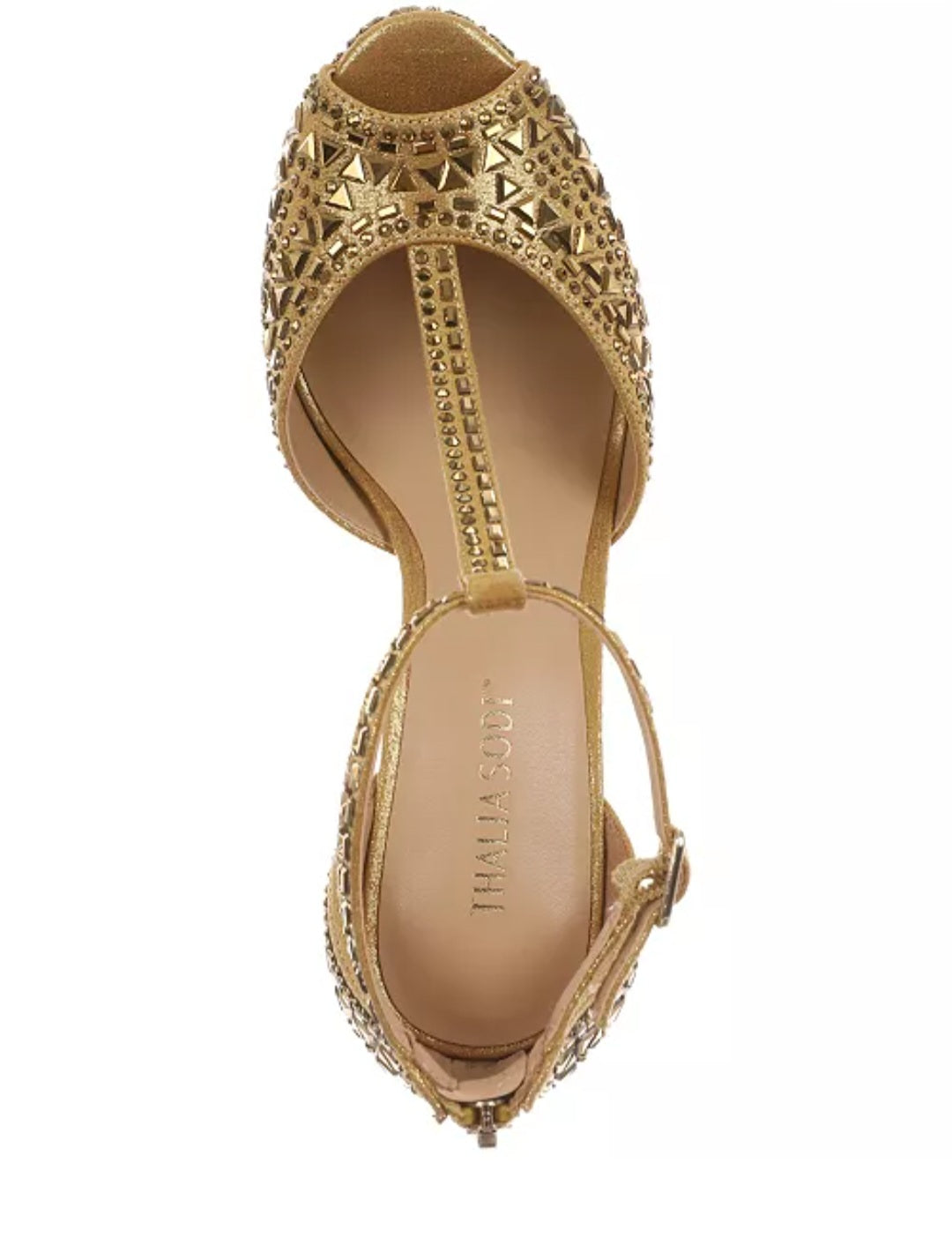 Thalia Sodi Women's Chacey Embellished T-Strap Platform Pumps