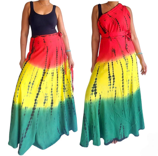 Rasta wrap skirt