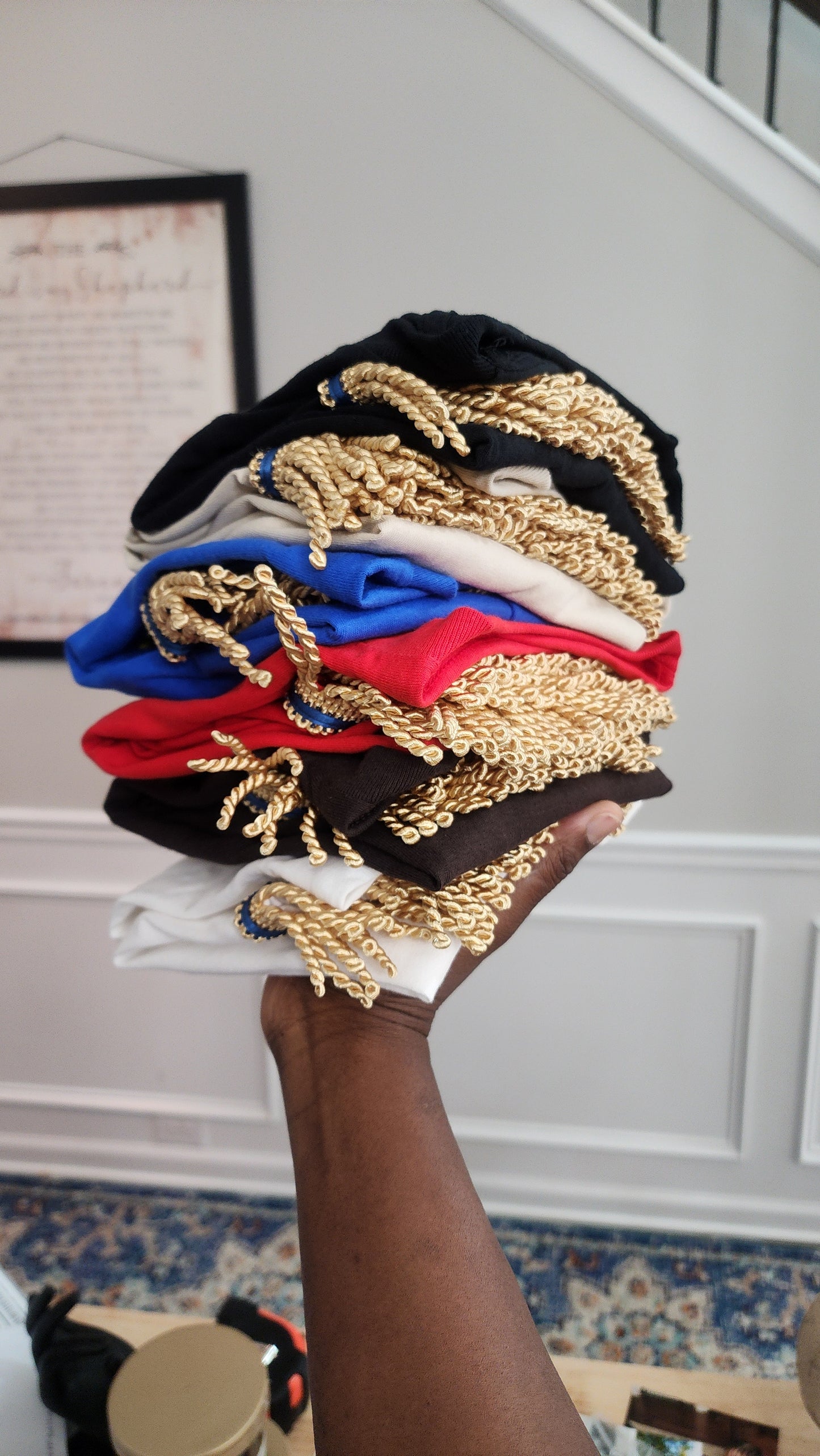 Mens single fringed  t-shirt collection