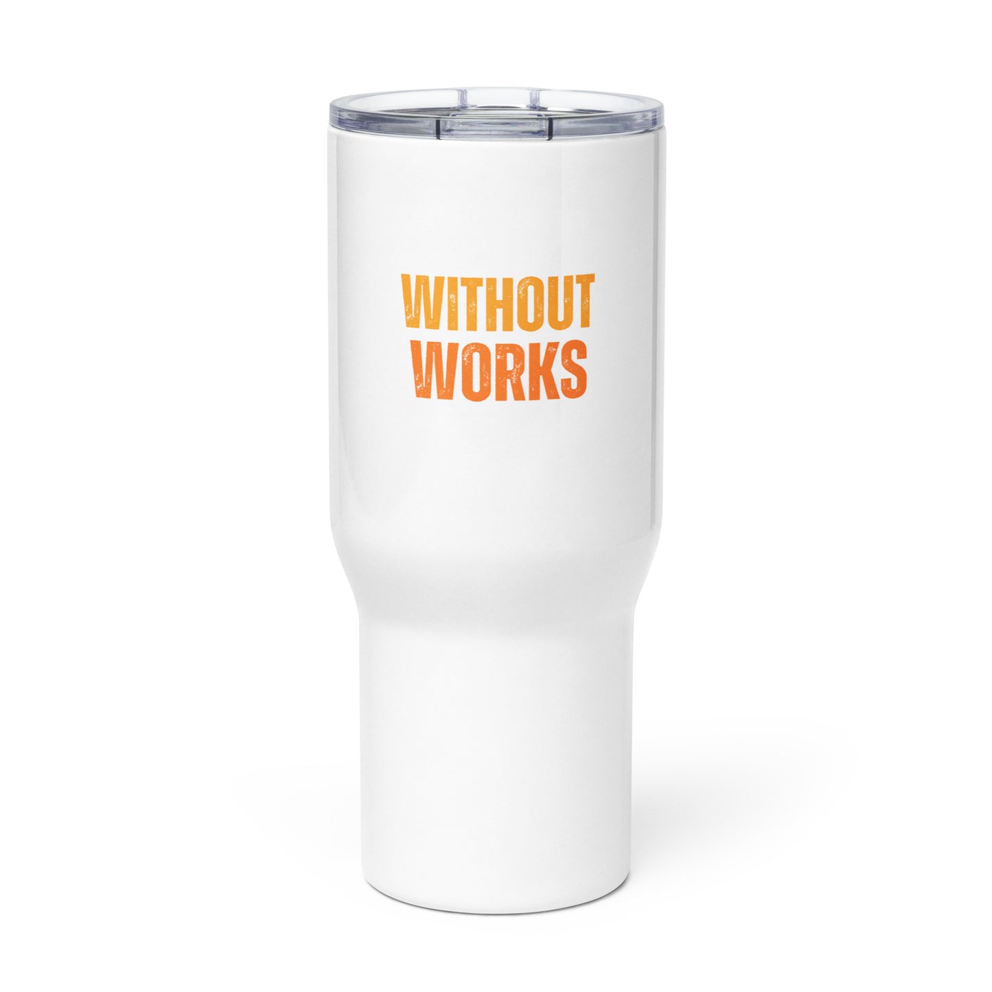 Travel mug with a handle
