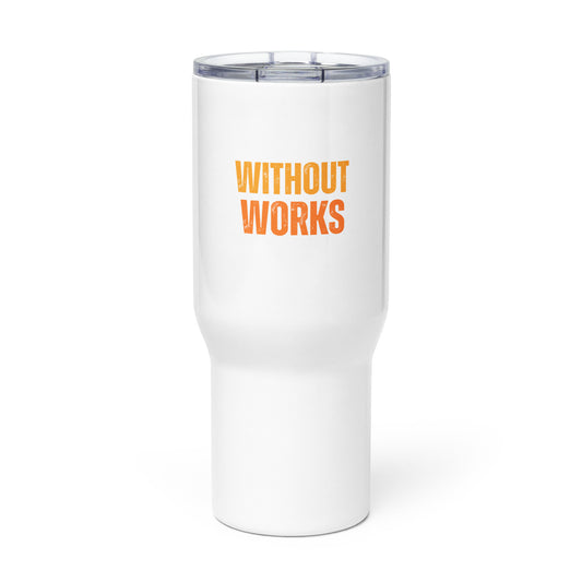 Travel mug with a handle
