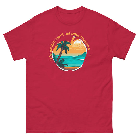 Unisex classic tee "teacher are forever" in french