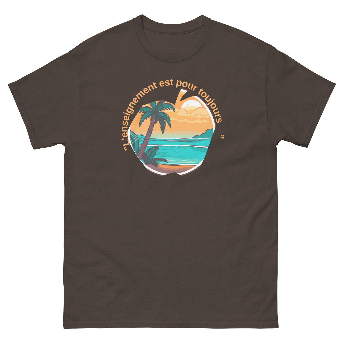 Unisex classic tee "teacher are forever" in french