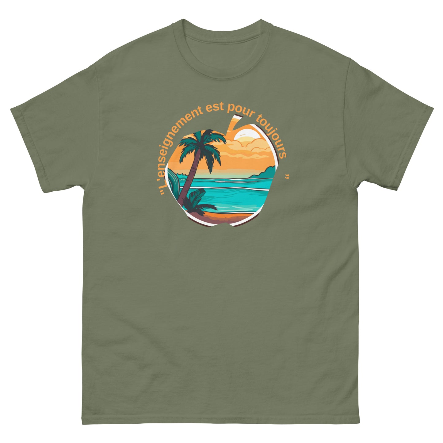 Unisex classic tee "teacher are forever" in french