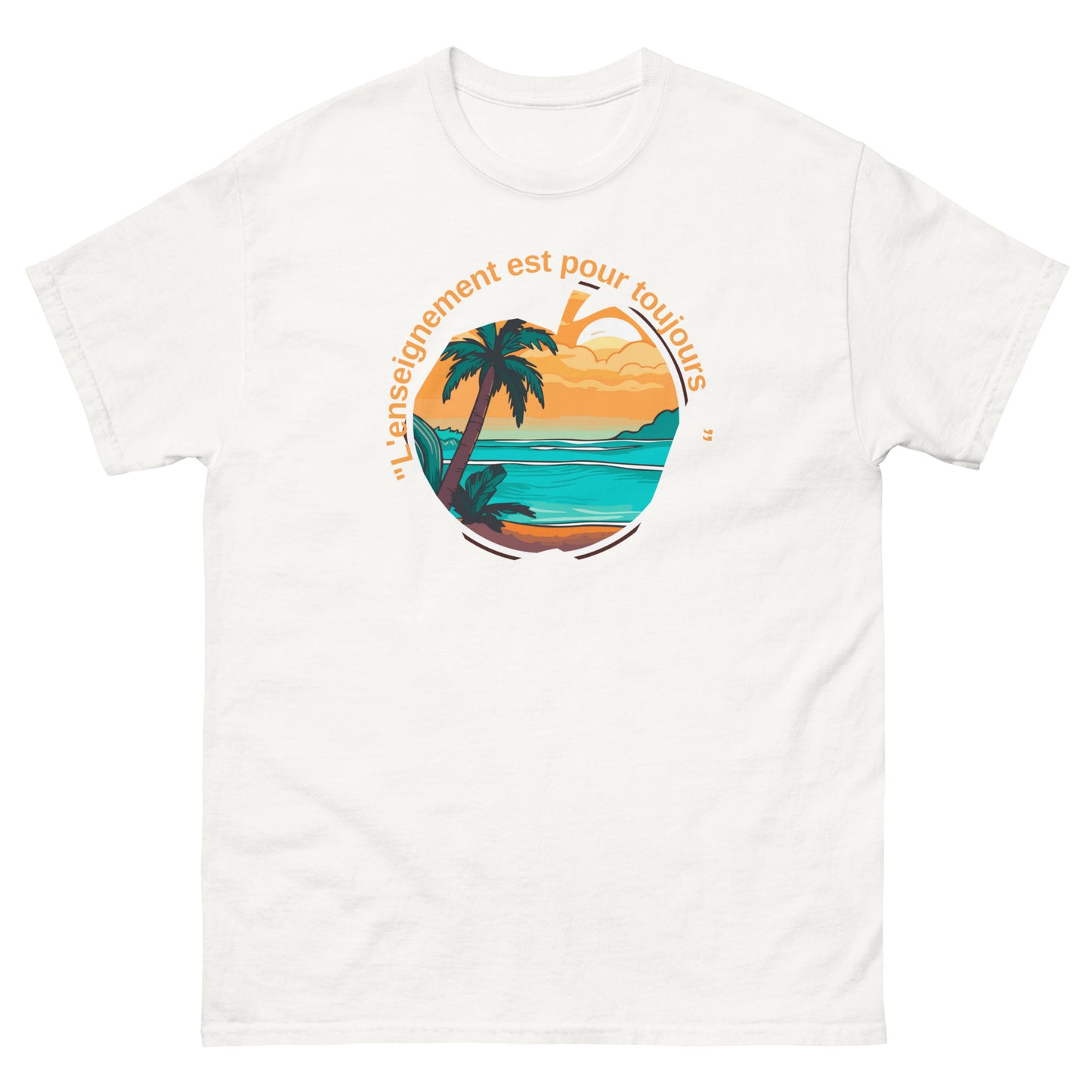Unisex classic tee "teacher are forever" in french